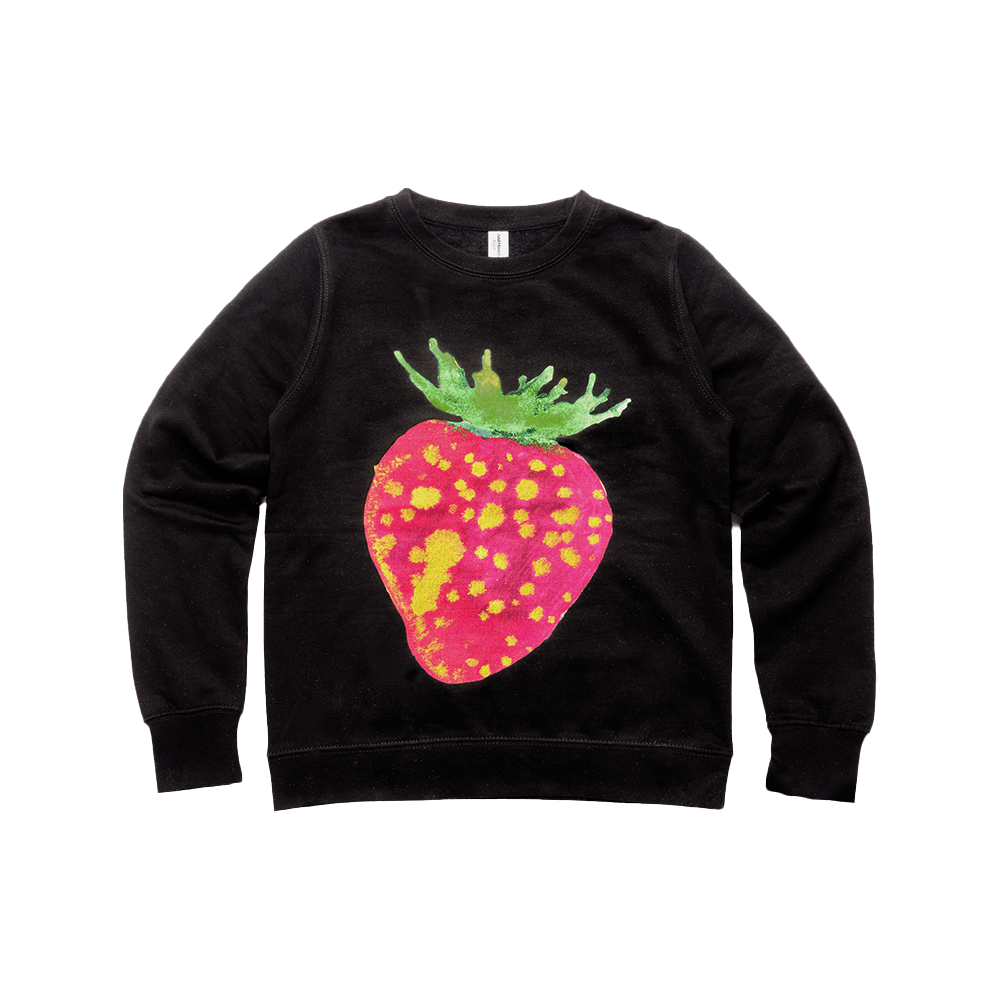 Strawberry Women's Crewneck - Black